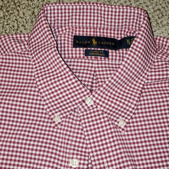RALPH LAUREN CHECK CLASSIC NWOT BUTTON UP SHIRT - Picture 4 of 7